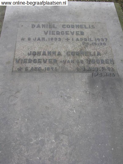 Daniel Cornelis Viergever 1883-1937 and Johanna Cornelia van de Vooren